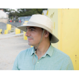 Traveller Savane High Protection Hat String Beige UV 50+ Protection - Soway
