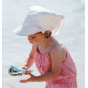 Casquette Bébé « Chloé » Bandana Anti-UV Rouge - Soway