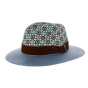 Blue Panama Traveller Pierrot Hat - Alfonso d'Este