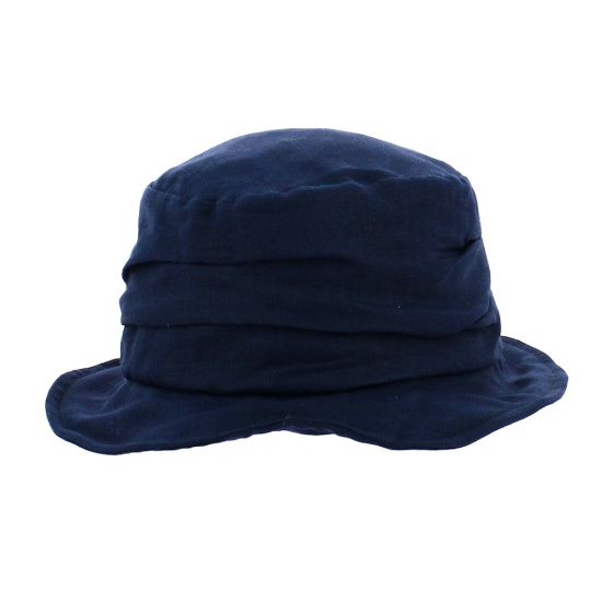 Plain linen bucket hat