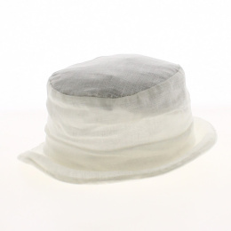 Plain linen bucket hat