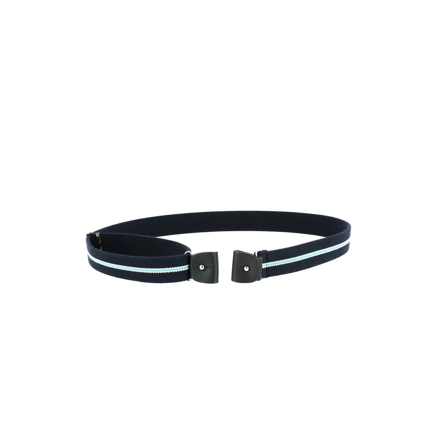 Navy buckleless belt made in France Reference: 20060 | Chapellerie Traclet