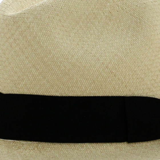 Chapeau Montecristi SuperFino Fédora Maruja Panama Naturel - Traclet Chapeau Montecristi SuperFino Fédora Maruja Panama Naturel - Traclet