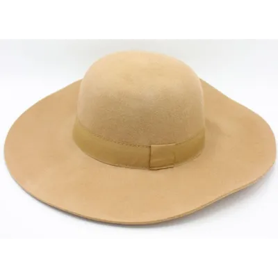 Lucia Wide Brim Felt Hat Beige - Traclet ⇒ Purchase felt wide-brimmed hat for women Reference: 20075| Chapellerie Traclet