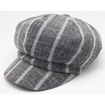 Dark Grey Daniela Newsboy Cap - Traclet ref 20082 tralet hat shop