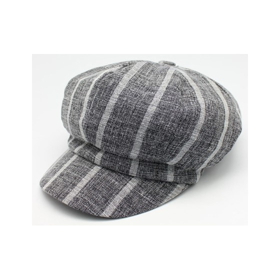 Dark Grey Daniela Newsboy Cap - Traclet