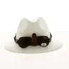 Chapeau Panama Antibes avec lunette de soleil - ref 20096