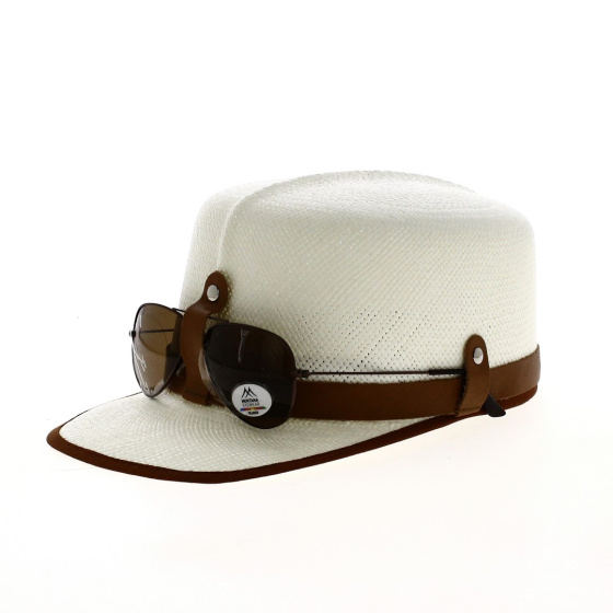 Arles Panama Cap with Sunglasses