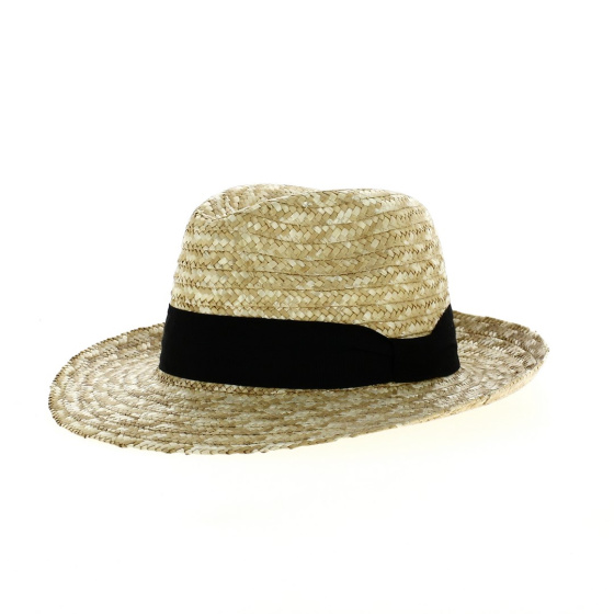 Chapeau fedora paille naturel Briançon Chapeau fedora paille naturel Briançon