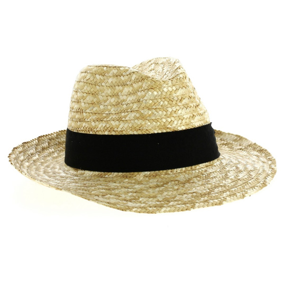 Chapeau fedora paille naturel Briançon Chapeau fedora paille naturel Briançon