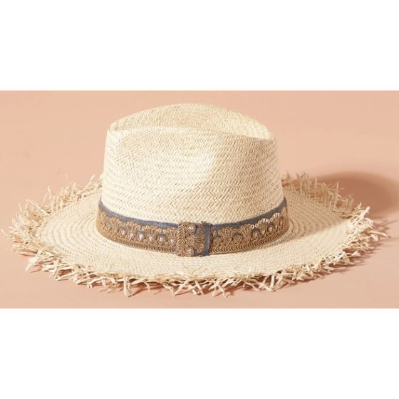 Balthazar Straw Fedora Hat - Traclet