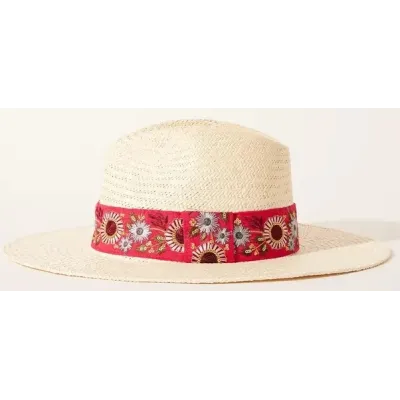 Traclet Wide Brim Straw Fedora Hat Roralie Reference: 20109| Traclet Hatmakers