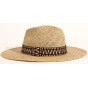 Wide Brim Straw Traveller Hat with Ribbon - Traclet