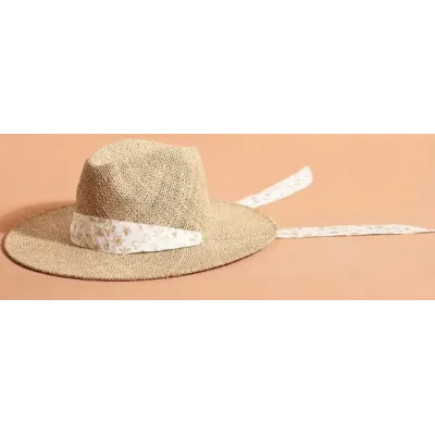 Traveller Sombrero Straw Hat with Scarf Wide Brim - Traclet   Reference: 20111| Traclet Hatmakers