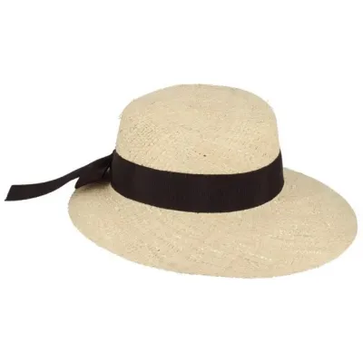 Casquette Visière Monet Paille Naturelle - Fléchet Reference : 20120| Chapellerie Traclet