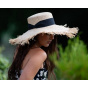 Alessia Beach Raffia Wide-Brimmed Hat - Traclet