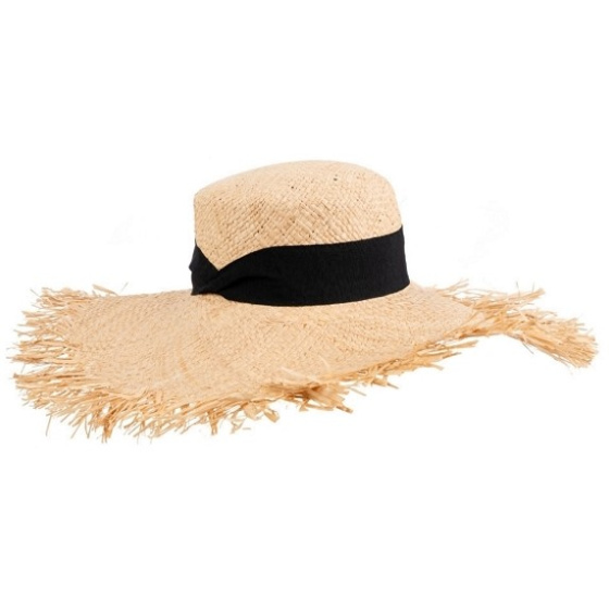 Alessia Beach Raffia Wide-Brimmed Hat - Traclet