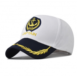 Baseball Cap Captain Cotton White - Traclet