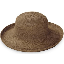 White Suede Breton Wide Brim Hat UPF50+ - House of Ord