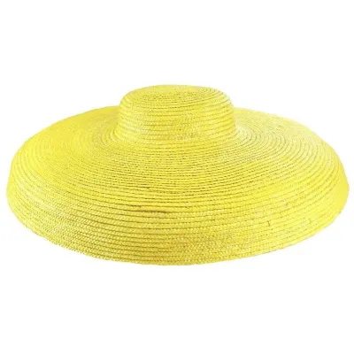 Iris Wide-Brimmed Yellow Straw Hat - Traclet Reference: 20142 | Traclet Hat Shop