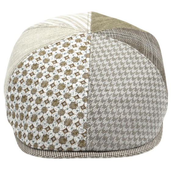Casquette Bombée Nazzaro Patchwork Lin & Coton - Marone Casquette Bombée Nazzaro Patchwork Lin & Coton - Marone