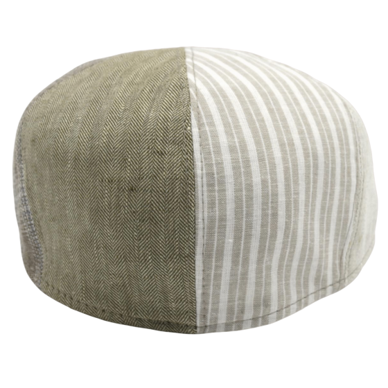 Casquette Bombée Nazzaro Patchwork Lin & Coton - Marone Casquette Bombée Nazzaro Patchwork Lin & Coton - Marone