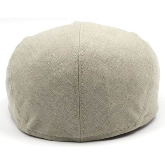 Villemontais Flat Cap UPF 40+ UV Protection Linen Beige - Traclet Villemontais Flat Cap UPF 40+ UV Protection Linen Beige - Traclet
