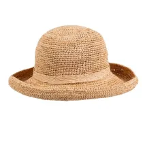 Chapeau breton Raphia Camélia beige - Traclet