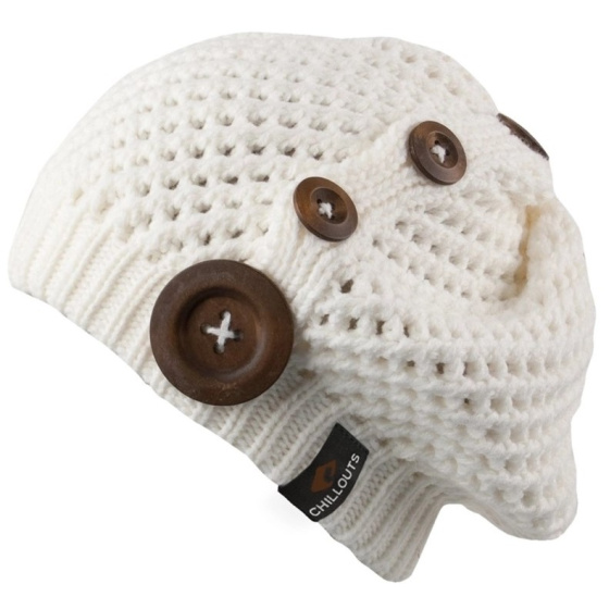 Béret Laine Tricot Nelly Blanc - Traclet Béret Laine Tricot Nelly Blanc - Traclet