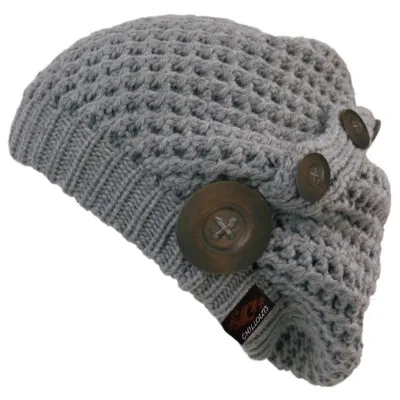 Nelly Grey Knit Wool Beret - Traclet Reference: 20192| Chapellerie Traclet