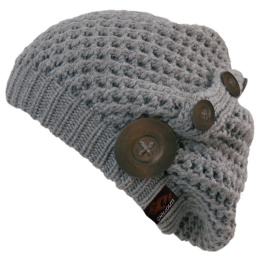 Nelly Grey Knit Beret - Traclet