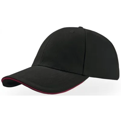 BLACK AND RED LIBERTY BASEBALL CAP