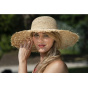 Sandra Beach Raffia Wide-Brim Hat - Traclet