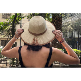 Trevise Natural Wide-Brim Hat UPF 50+ - Traclet
