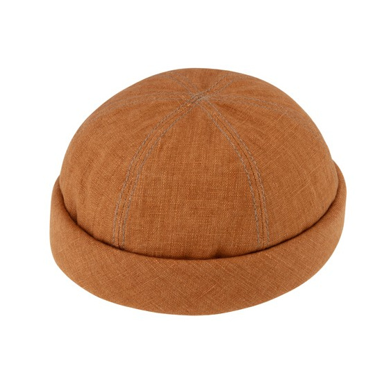 Cinnamon Linen Cooper Docker Beanie - Traclet