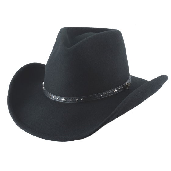 Arlington Black Felt Cowboy Hat - Bullhide