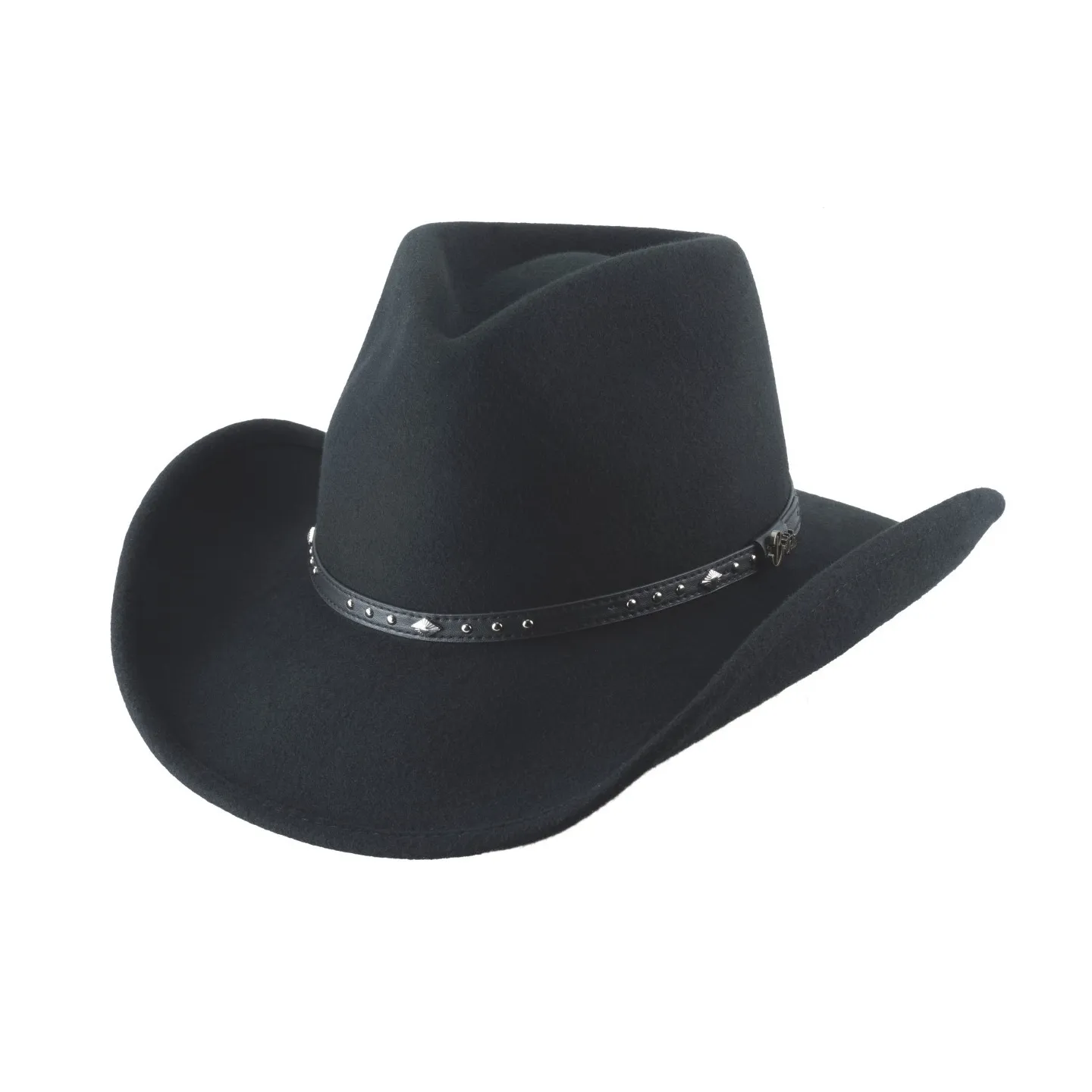 Chapeau Cowboy Arlington  Feutre Noir - Bullhide