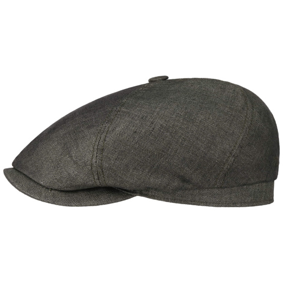 Brooklin Queens Linen Chevron Olive Cap - Stetson