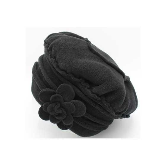 Fiona Flower Fleece Beanie - Traclet Fiona Flower Fleece Beanie - Traclet