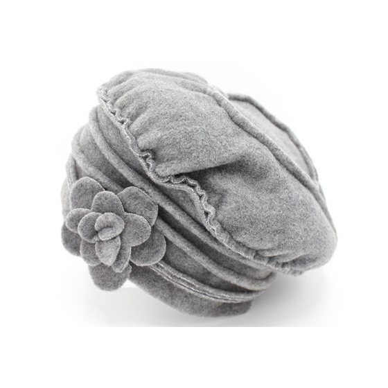Fiona Flower Fleece Beanie - Traclet Fiona Flower Fleece Beanie - Traclet