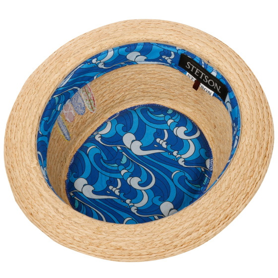 Natural Straw Pork Pie Raffia Hat - Stetson