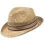 Male Straw Trilby Hat - Traclet Scippis