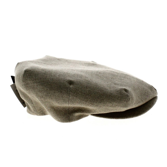 Beige linen Bugatti flat cap 1920s - 1930s style