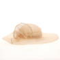 Corinne Straw Ceremonial Wide-Brimmed Hat Sisal Made in France - Traclet