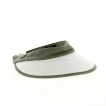 Bauloise Pornichet Visor Cap 8.5 cm - White and Windsor - Soway Reference: 20290| Chapellerie Traclet