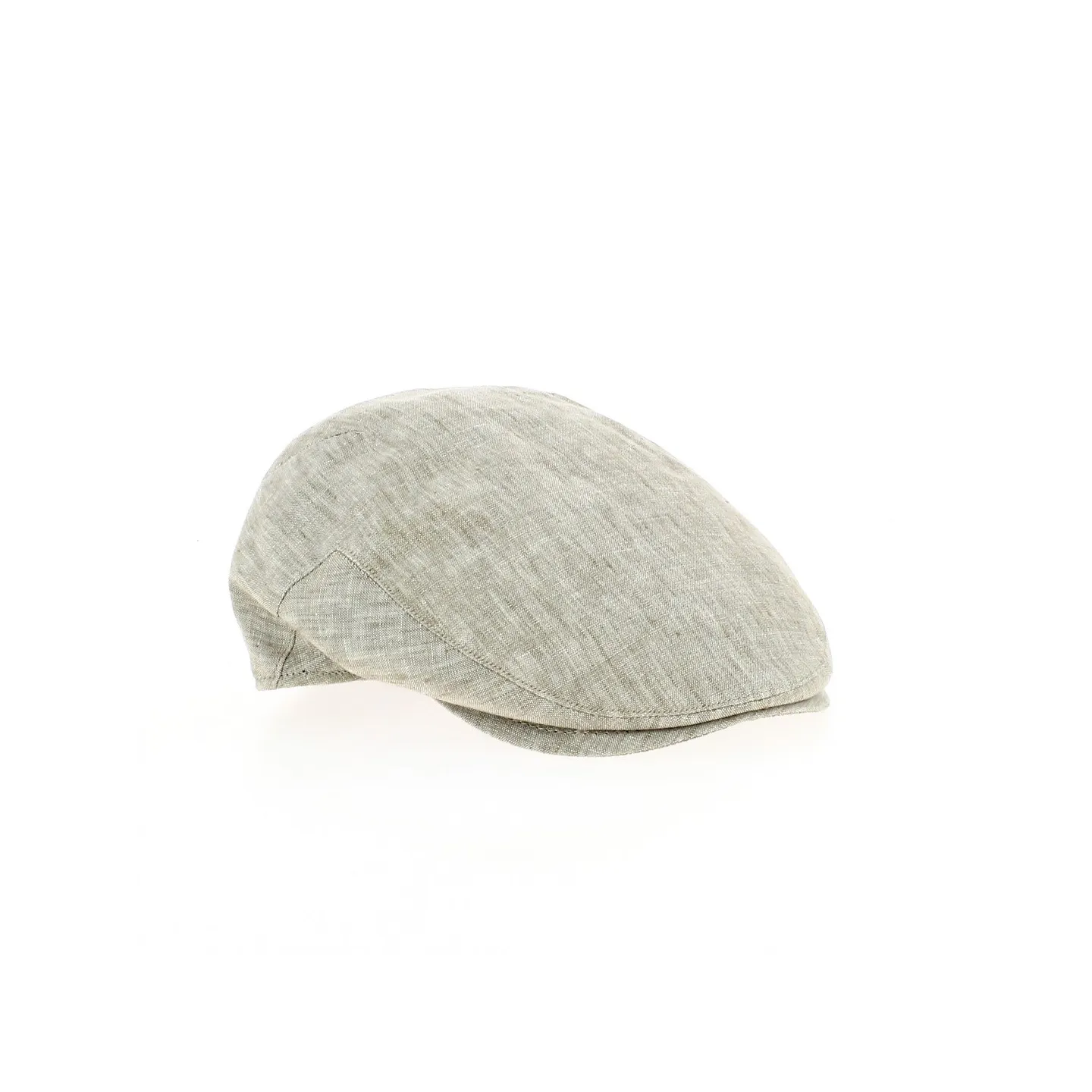 Brown linen flat cap justin positiano - Traclet - ref 20296