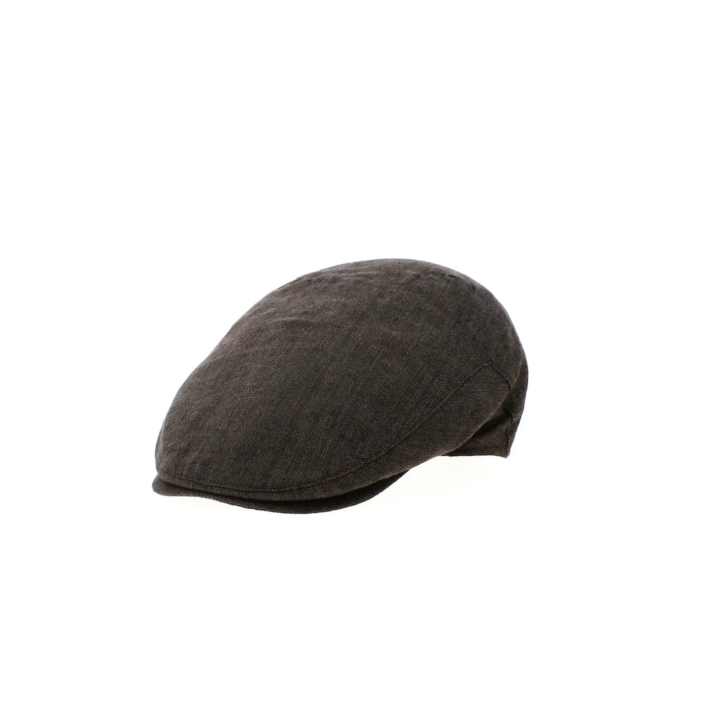 Justin Positano brown linen flat cap - Traclet - ref 20296