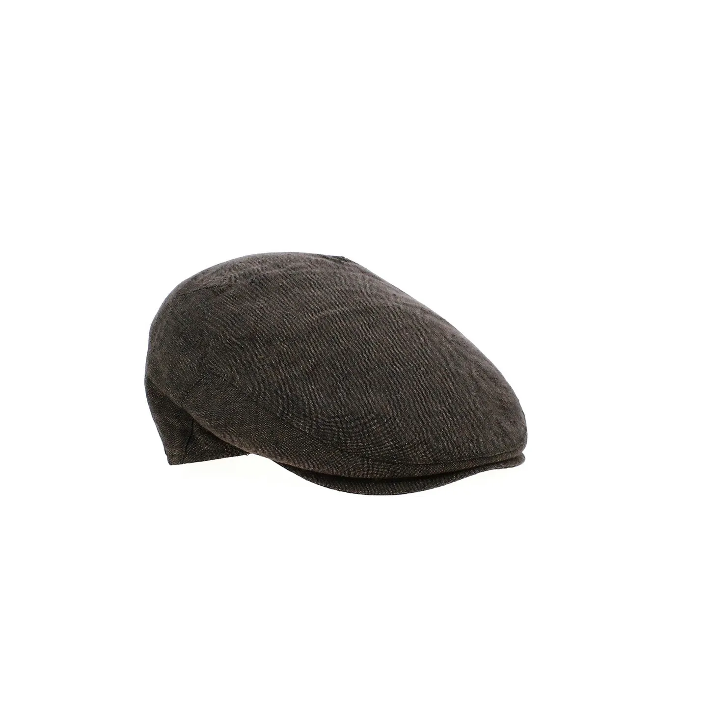 Justin Positano brown linen flat cap - Traclet - ref 20296