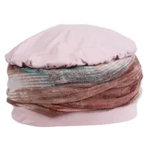 Toque Sanja rose poudre avec Foulard - MTM