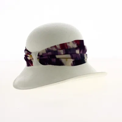Panama Roseline cloche hat